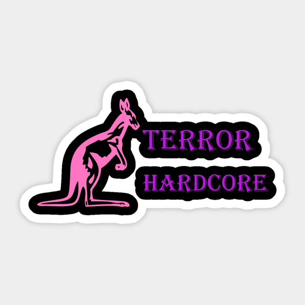 Terror Hardcore Hoodie Sticker by Denise2605